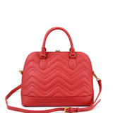 Borsa a mano da donna 100% pelle vegana PU GGB016RED Gabriella G Firenze