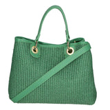 Borsa a mano da donna Paglia & Pelle MYB-05167-SS-529+D47 VERDE MELA My Best Bag