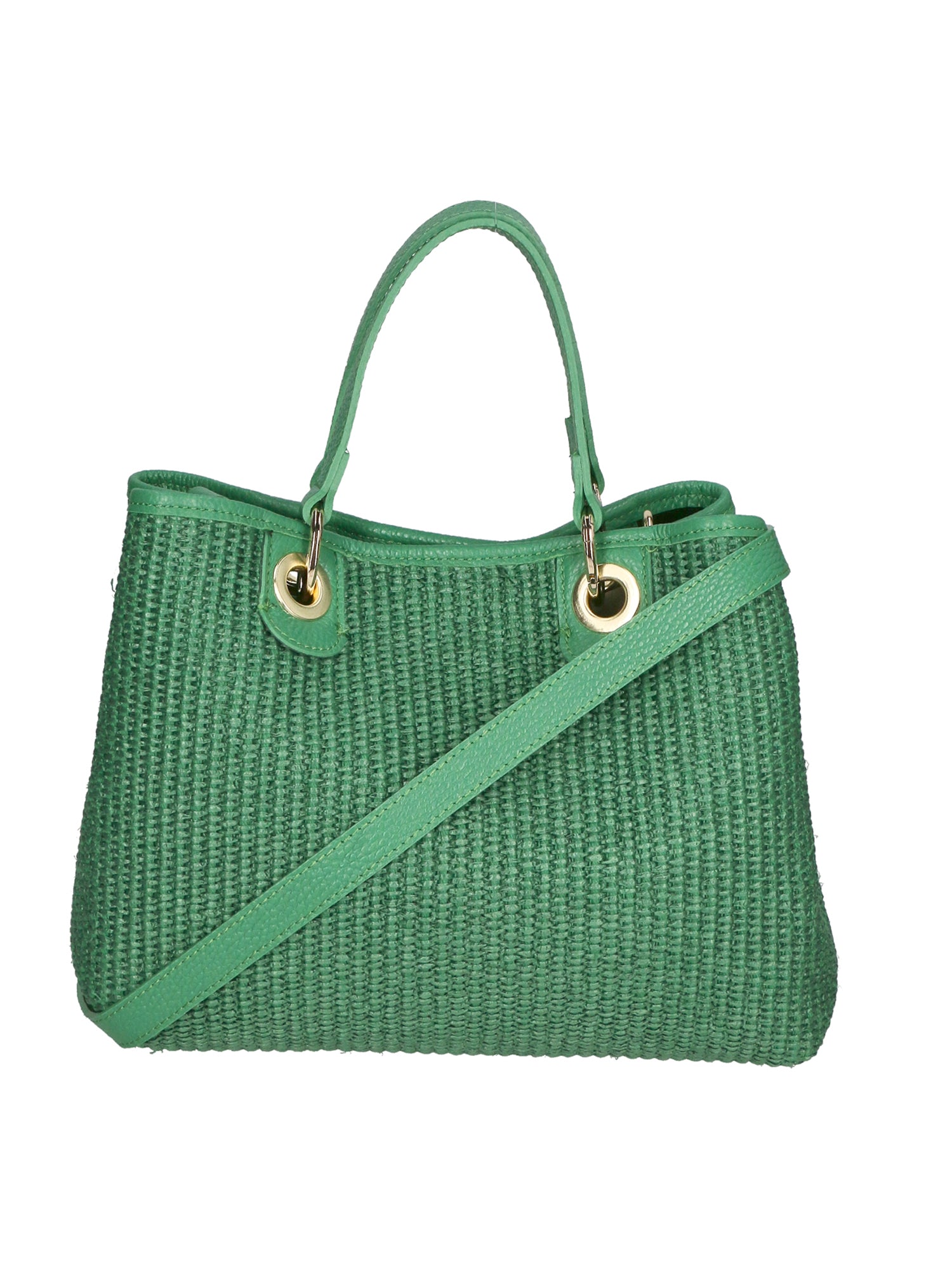 Borsa a mano da donna Paglia & Pelle MYB-05167-SS-529+D47 VERDE MELA My Best Bag
