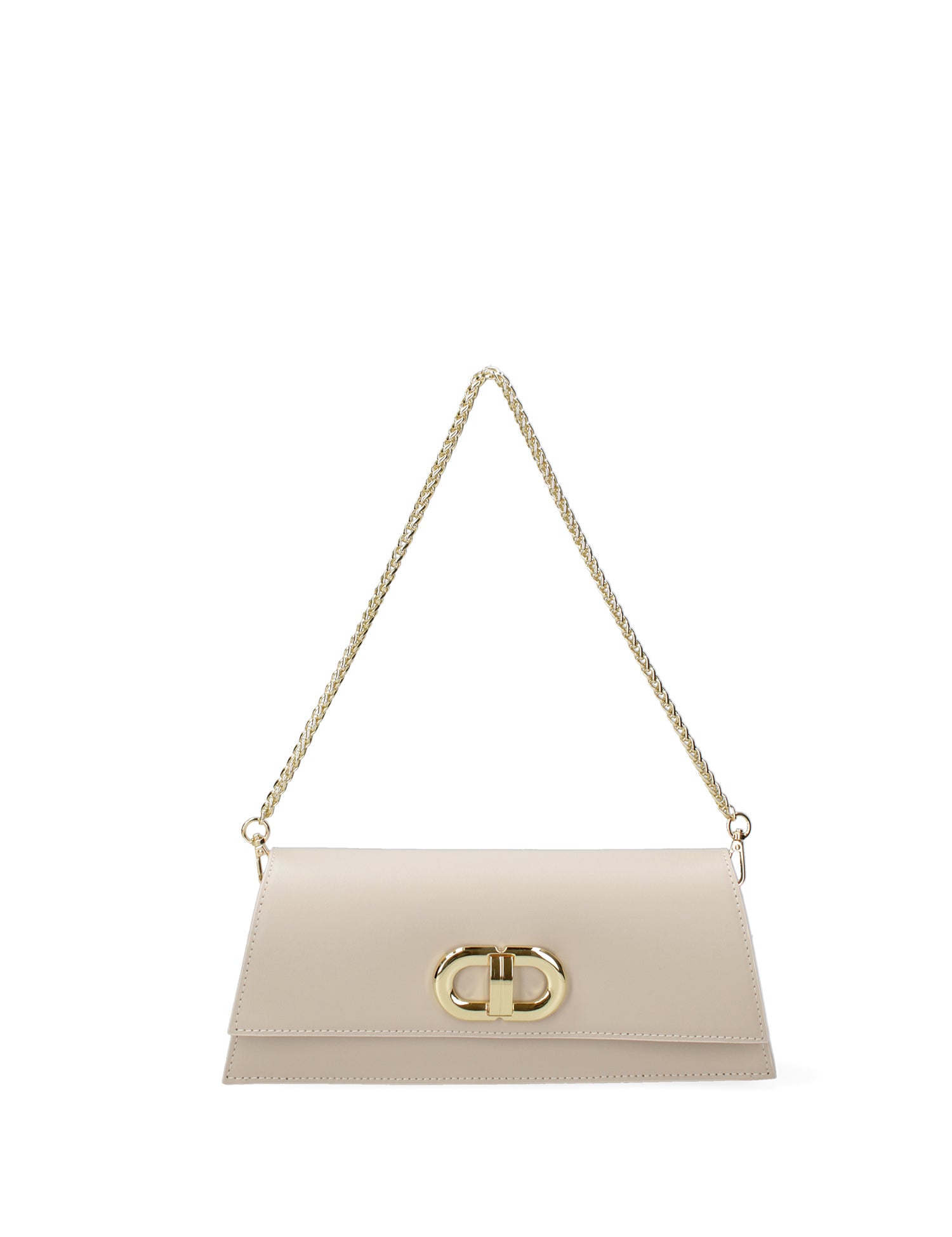 Borsa a spalla da donna Vera pelle 07313-L116 BEIGE Roberta Rossi
