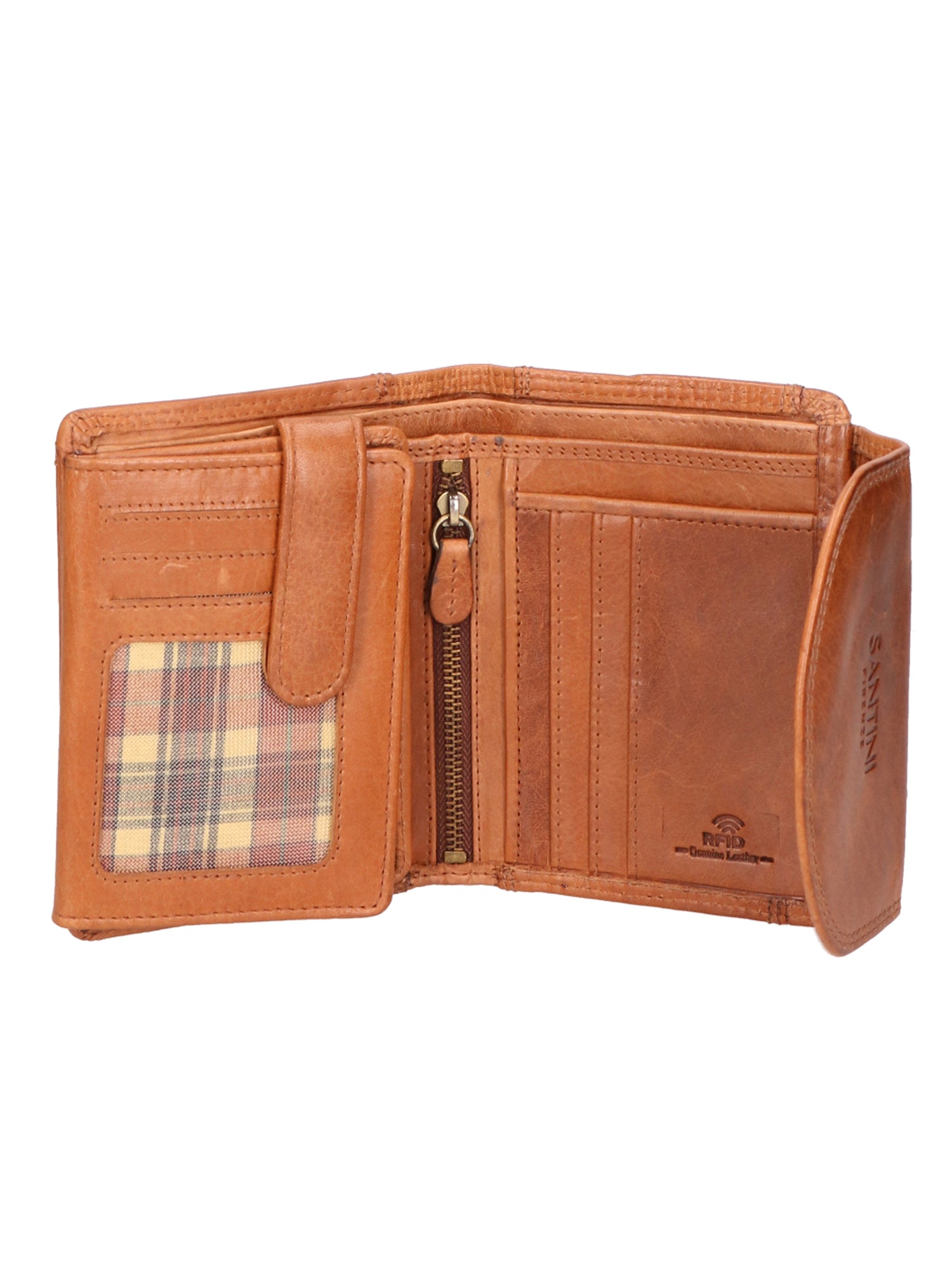 Portafoglio unisex vera pelle Made in Italy Vacchetta Ingrassata SN2827947-TAN Santini Firenze