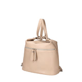 Women's White Convertible Shoulder Bag in Genuine Leather Made in Italy 30x26x9 cm