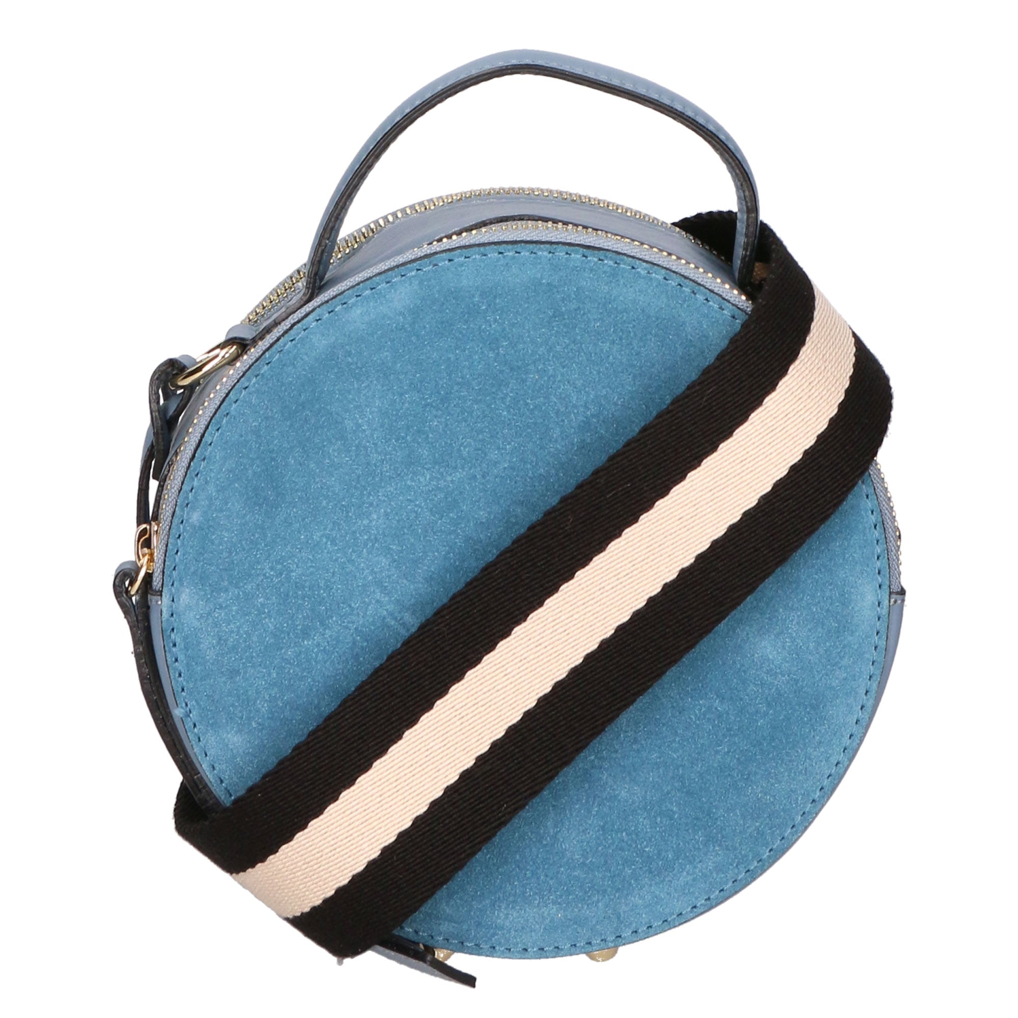 Borsa a mano da donna Pelle scamosciata e ruga MYB-6021-FW-07012 CARTA ZUCCHERO My Best Bag