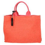 Borsa a mano da donna Misto pelle e tessuto MYB-05117-SS-524+S42 CORALLO My Best Bag