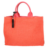 Borsa a mano da donna Misto pelle e tessuto MYB-05117-SS-524+S42 CORALLO My Best Bag