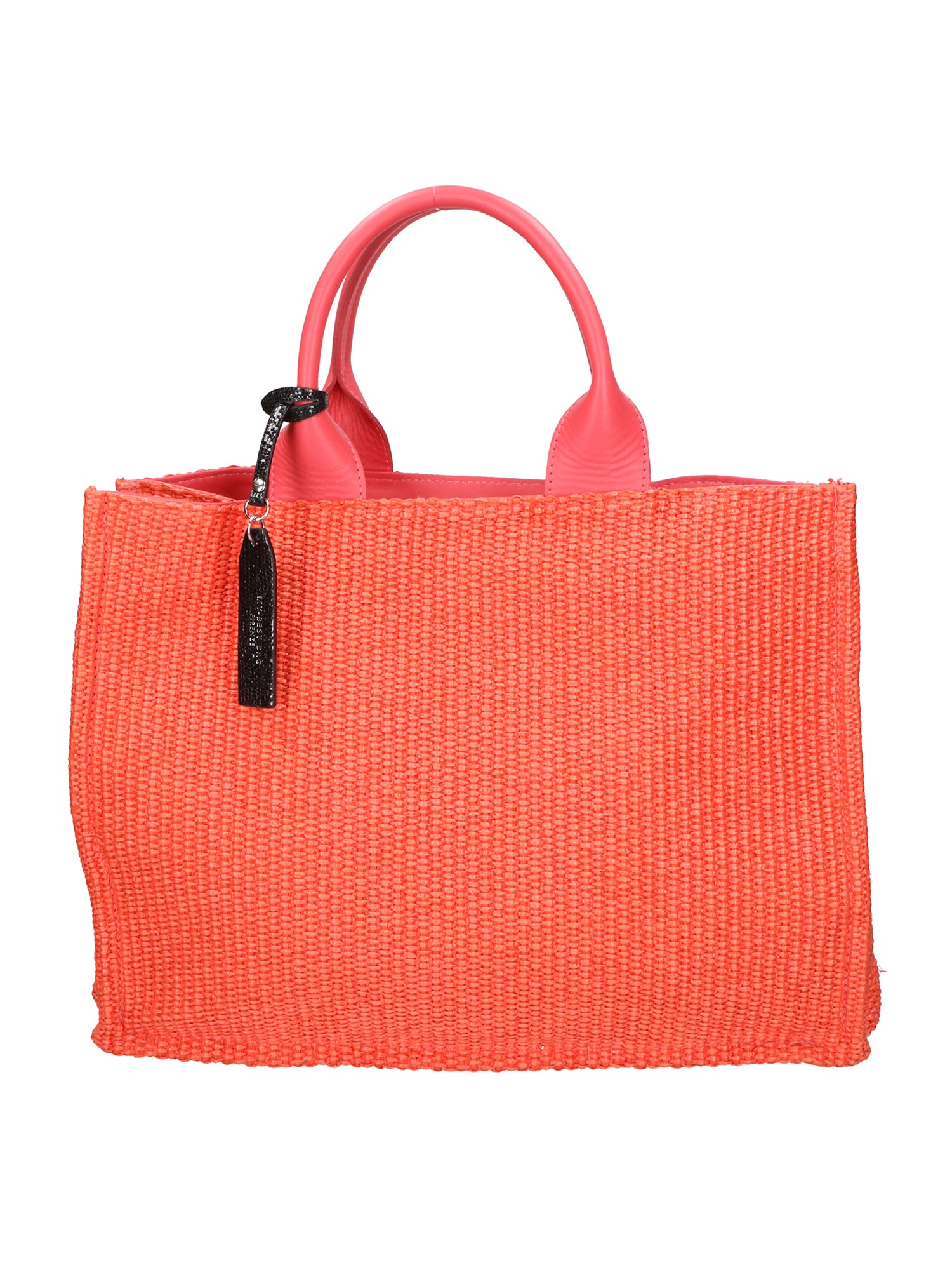Borsa a mano da donna Misto pelle e tessuto MYB-05117-SS-524+S42 CORALLO My Best Bag