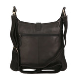 Borsa a tracolla da uomo in vera pelle RFID HILB-6169-NERO Hill Burry