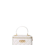 Borsa a Spalla in 100% Pu Vegan Leather Panna