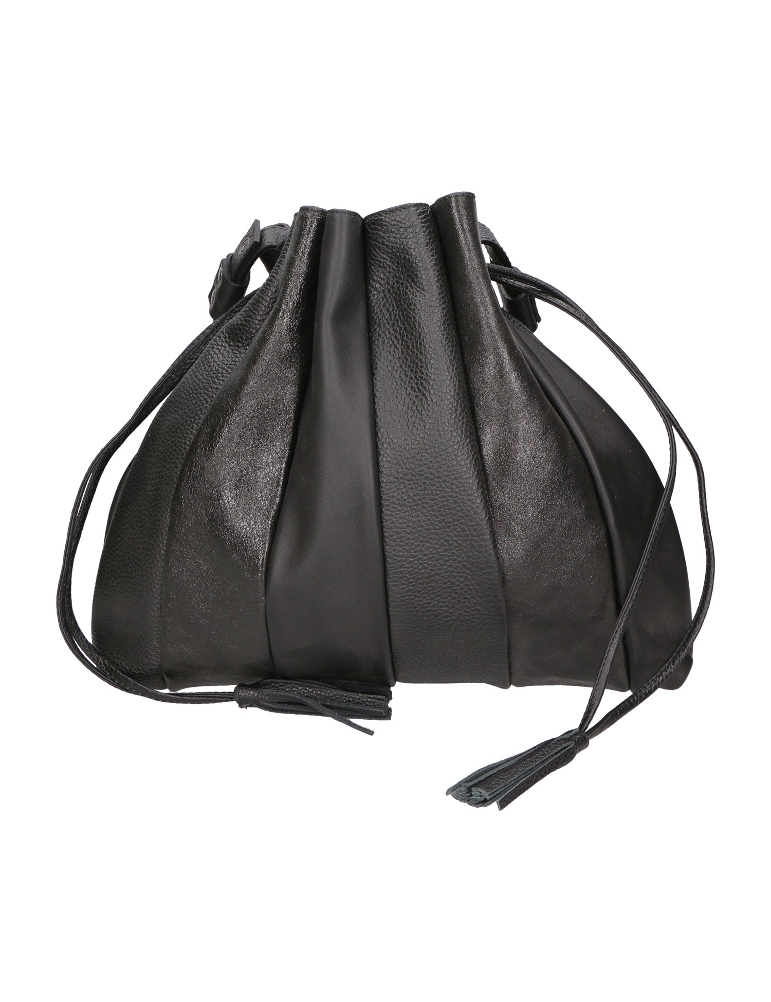 Nunzia Borsa a spalla da donna Vera pelle 576042-NERO BLACK Gave Lux
