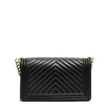 Borsa a mano da donna 100% PVC FLAT M-BLACK + LIGHT GOLD Marc Ellis