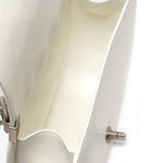 Borsa a mano da donna 100% PVC FLAT ZOE-OFF BLANC + SILVER Marc Ellis