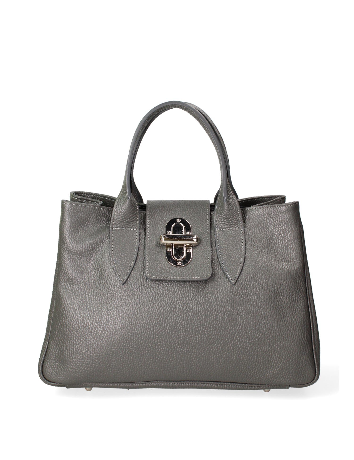 Ascoli Borsa a mano da donna Pelle stampata cocco 7718-D27 CENERE Gave Lux