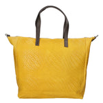 Emerenziana Borsa a spalla da donna Vera pelle 80058-GIALLO Gave Lux