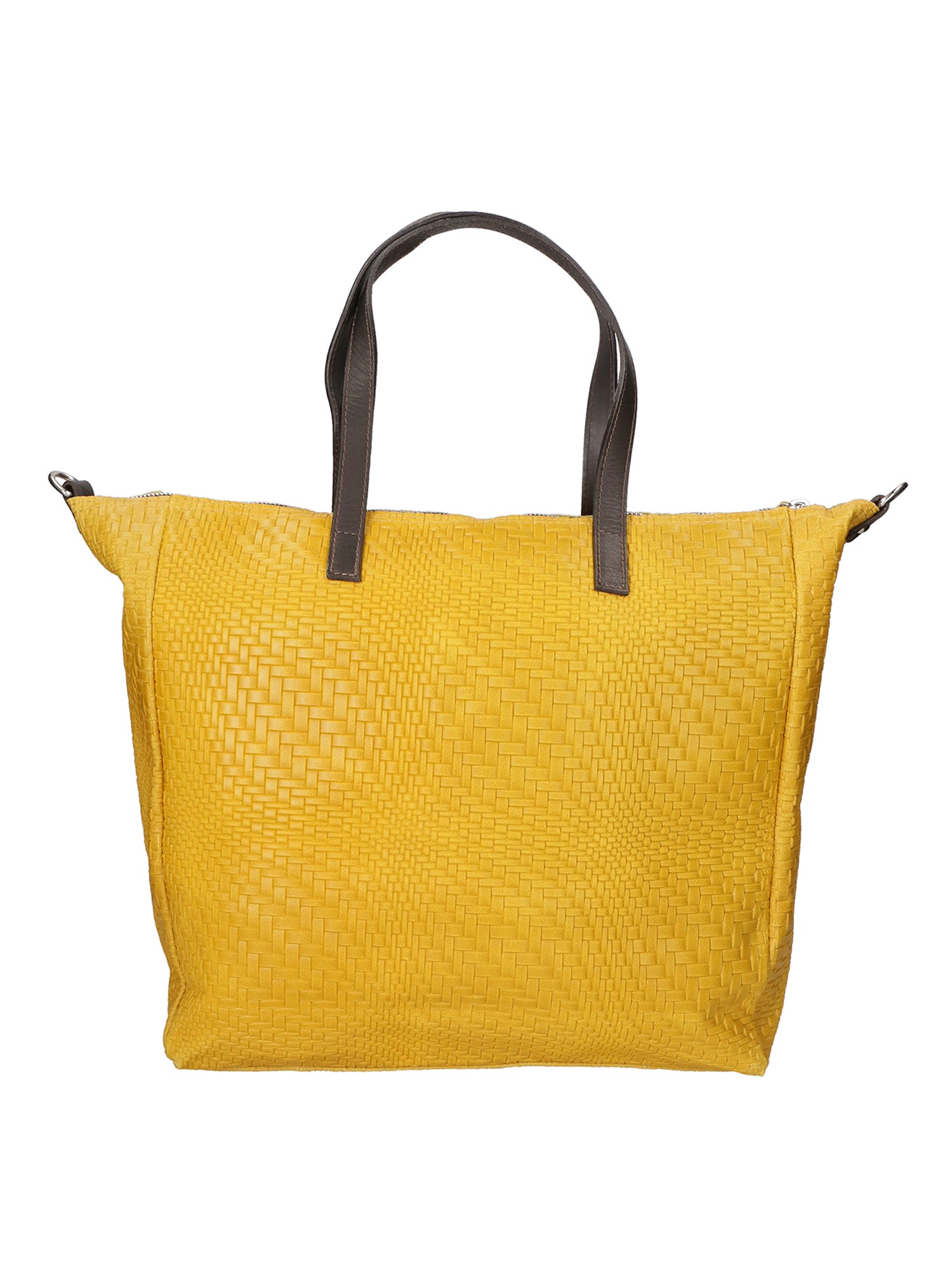 Emerenziana Borsa a spalla da donna Vera pelle 80058-GIALLO Gave Lux