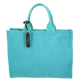 Borsa a mano da donna Misto pelle e tessuto Made in Italy 31x41,5x15,5 cm