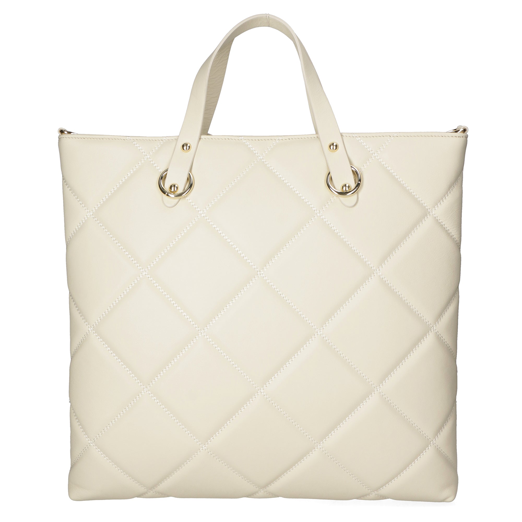Borsa a mano da donna 100% pelle MYB-8042-FW-S37 LATTE My Best Bag
