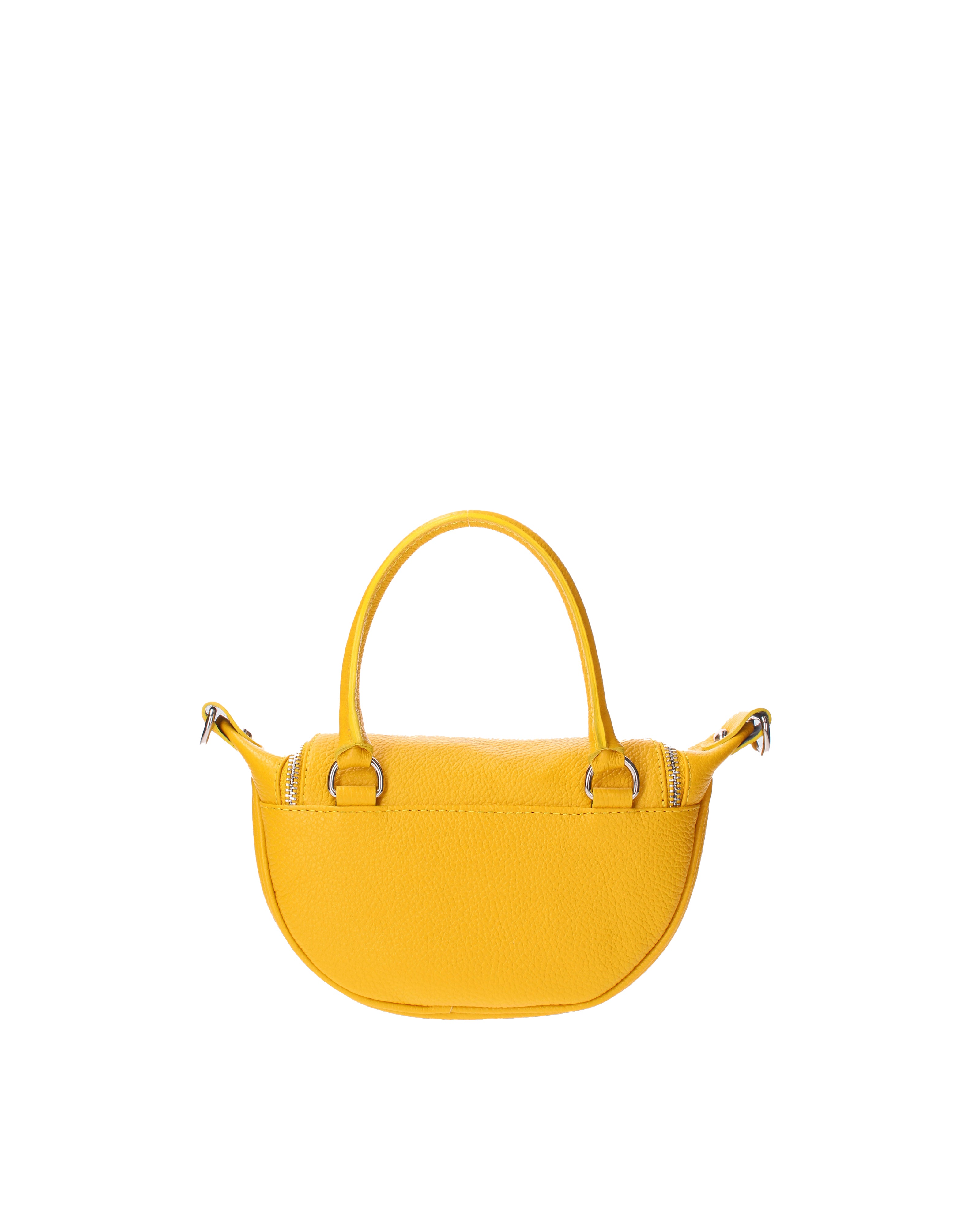 Mae Borsa a mano da donna Vera pelle 07142-D04 GIALLO Viola Castellani