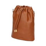 Angela Borsa a sacca da donna Vera pelle 05412-S17 CUOIO SCURO Gave Lux