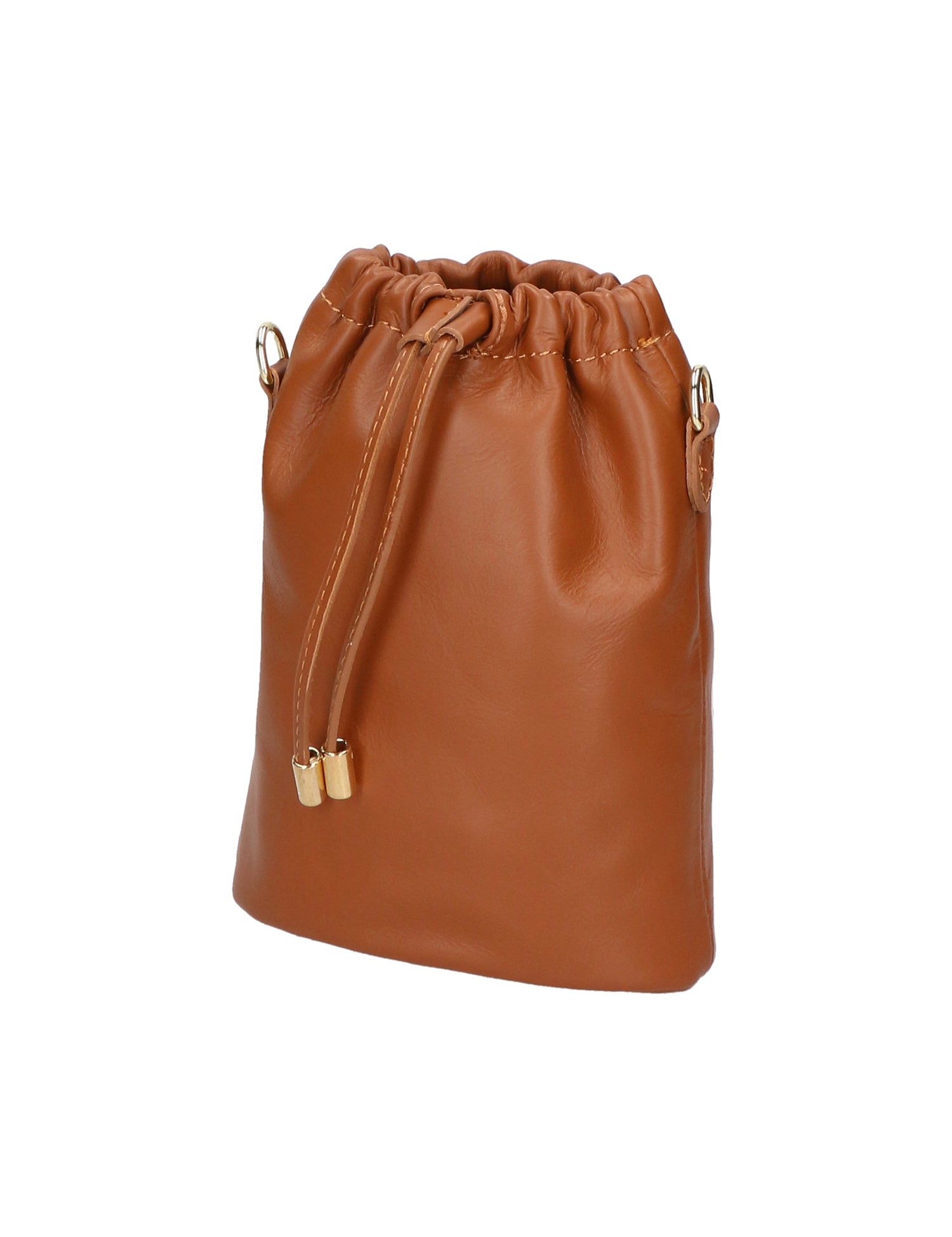Angela Borsa a sacca da donna Vera pelle 05412-S17 CUOIO SCURO Gave Lux