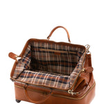 Borsa da viaggio unisex in vera pelle Made in Italy 4084-MIELE Alessia Firenze