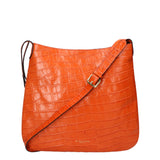 Borsa a tracolla da donna Pelle stampata cocco MYB-6029-FW-ARANCIONE My Best Bag