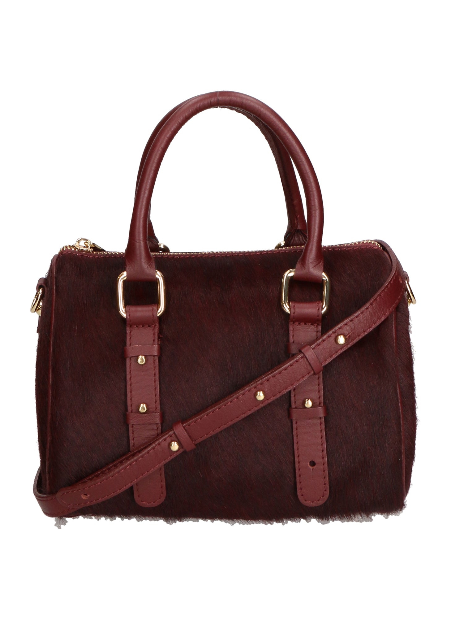 Borsa a mano da donna Vera pelle di cavallino MYB-8025-FW-BORDO My Best Bag