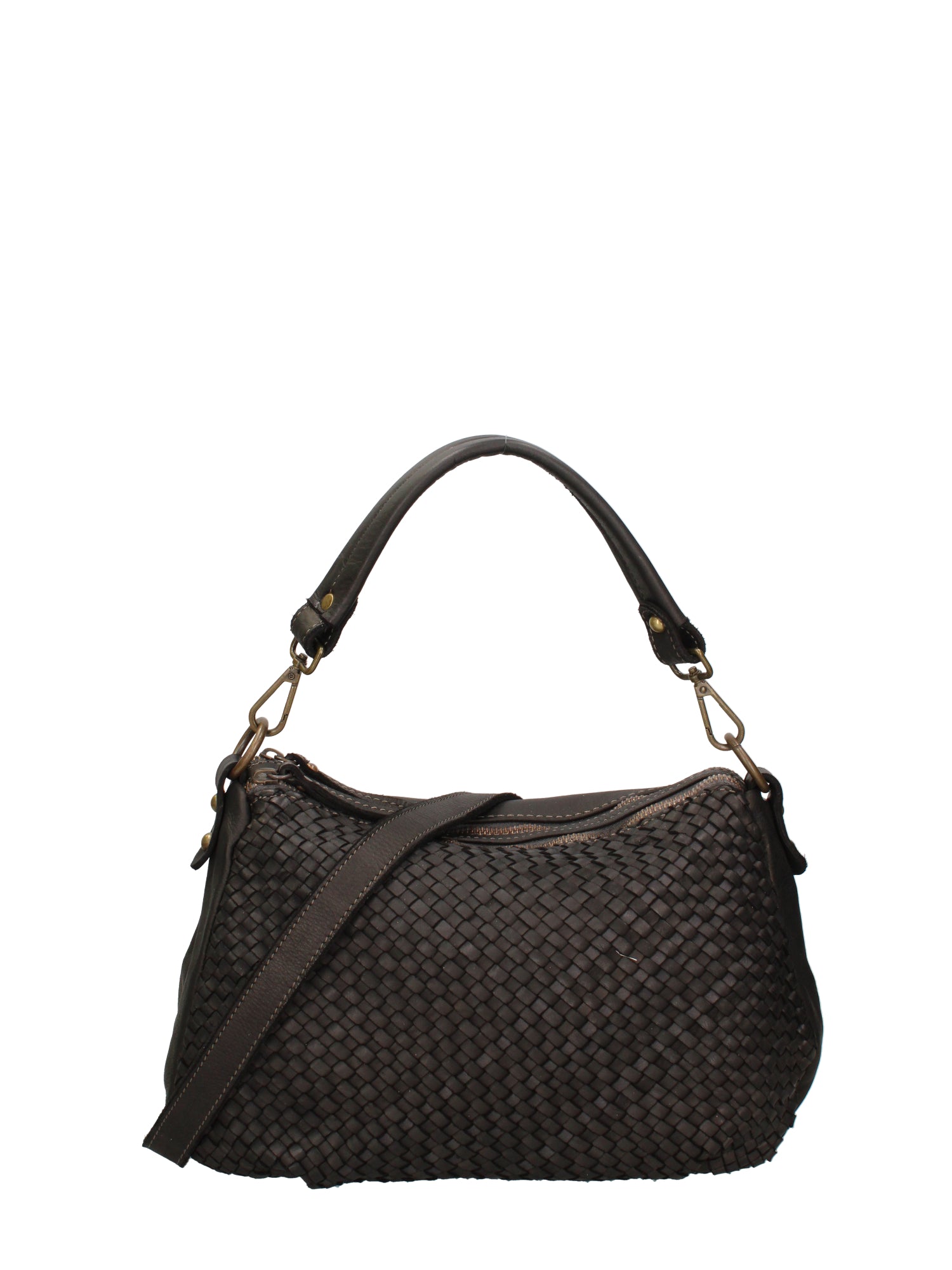 Novella Borsa a spalla da donna Vera pelle 7800-NERO Gave Lux