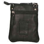 Borsa a tracolla da uomo 100% vera pelle HILB-3190-BLACK NERO Hill Burry