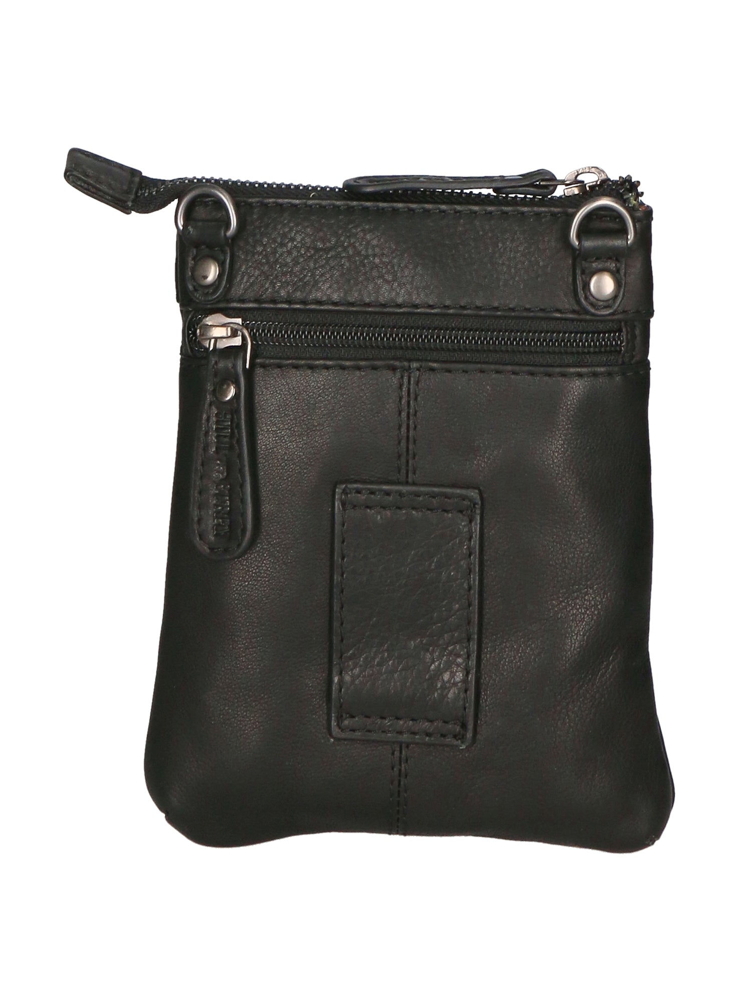 Borsa a tracolla da uomo 100% vera pelle HILB-3190-BLACK NERO Hill Burry