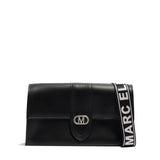 Borsa a mano da donna 100% Pvc FLAT ROOD M-BLACK + OFF SILVER Marc Ellis