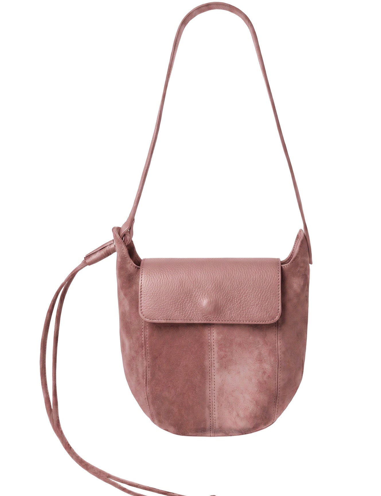 Borsa a Tracolla in Dollaro Leather Salmone