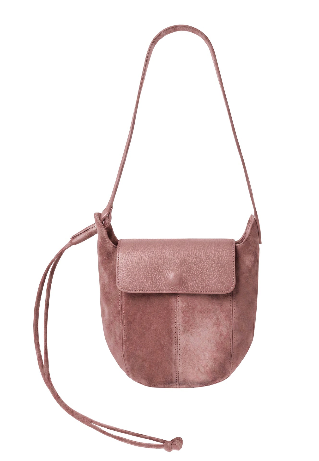 Borsa a Tracolla in Dollaro Leather Salmone