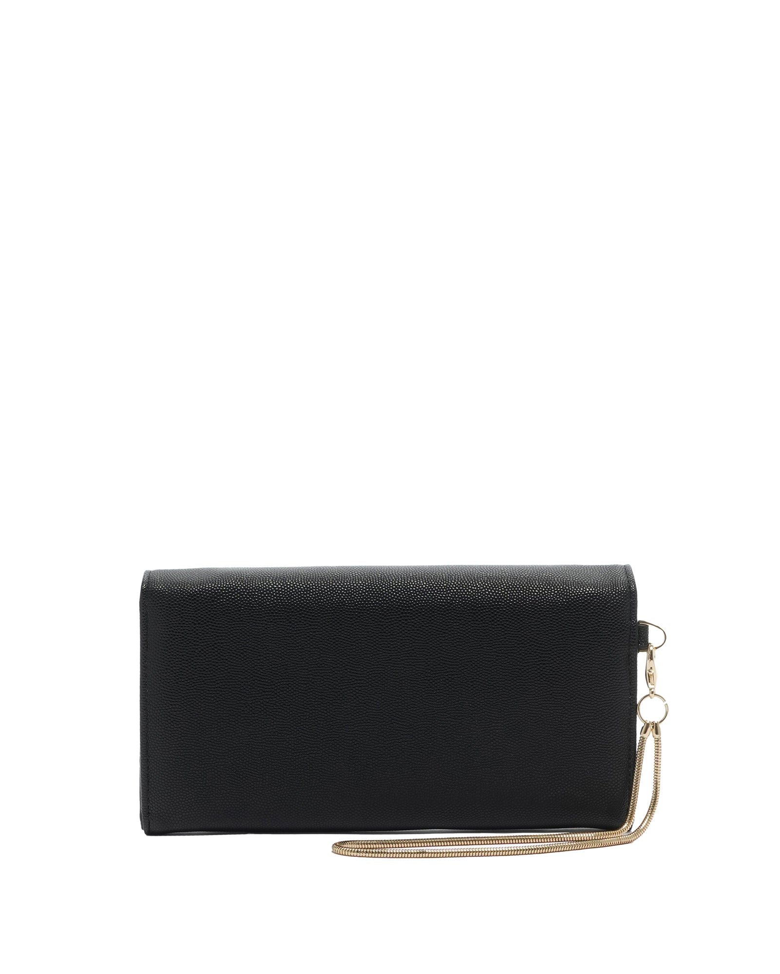 Portafoglio donna 100% poliuretano vegano TESSA-GRAIN-BLACK-GOLD Marc Ellis