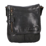 Borsa a tracolla da uomo Vera pelle RFID HILB-3069SW-NERO Hill Burry