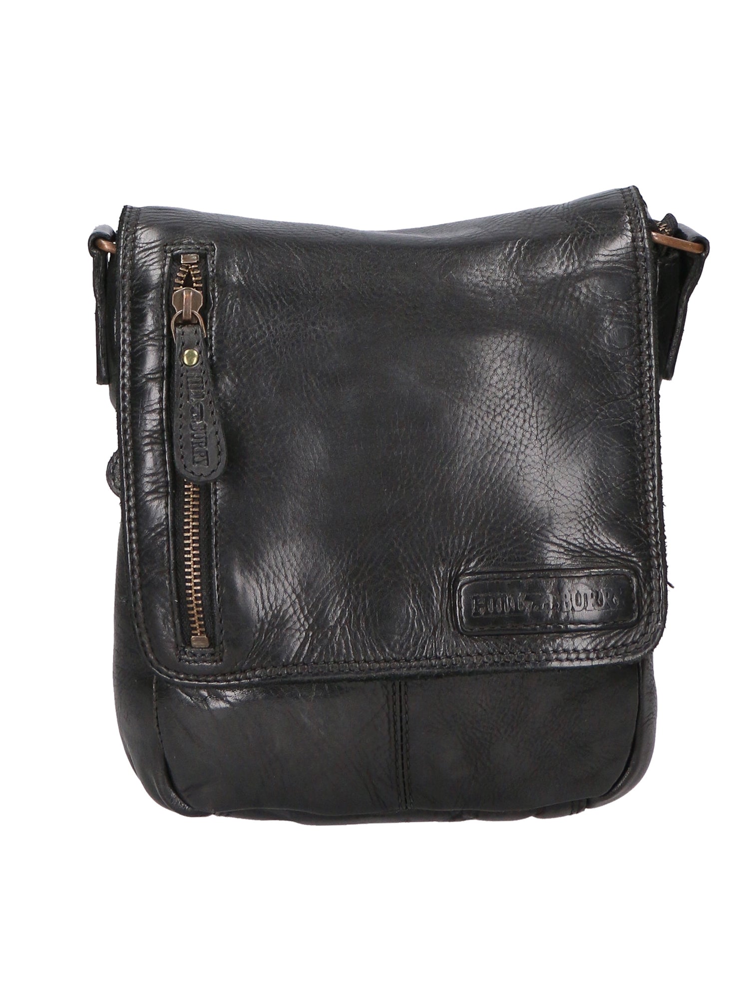 Borsa a tracolla da uomo Vera pelle RFID HILB-3069SW-NERO Hill Burry