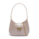 Borsa a spalla da donna 100% Pvc FLAT NEW YORK-NUDE + OFF GOLD Marc Ellis