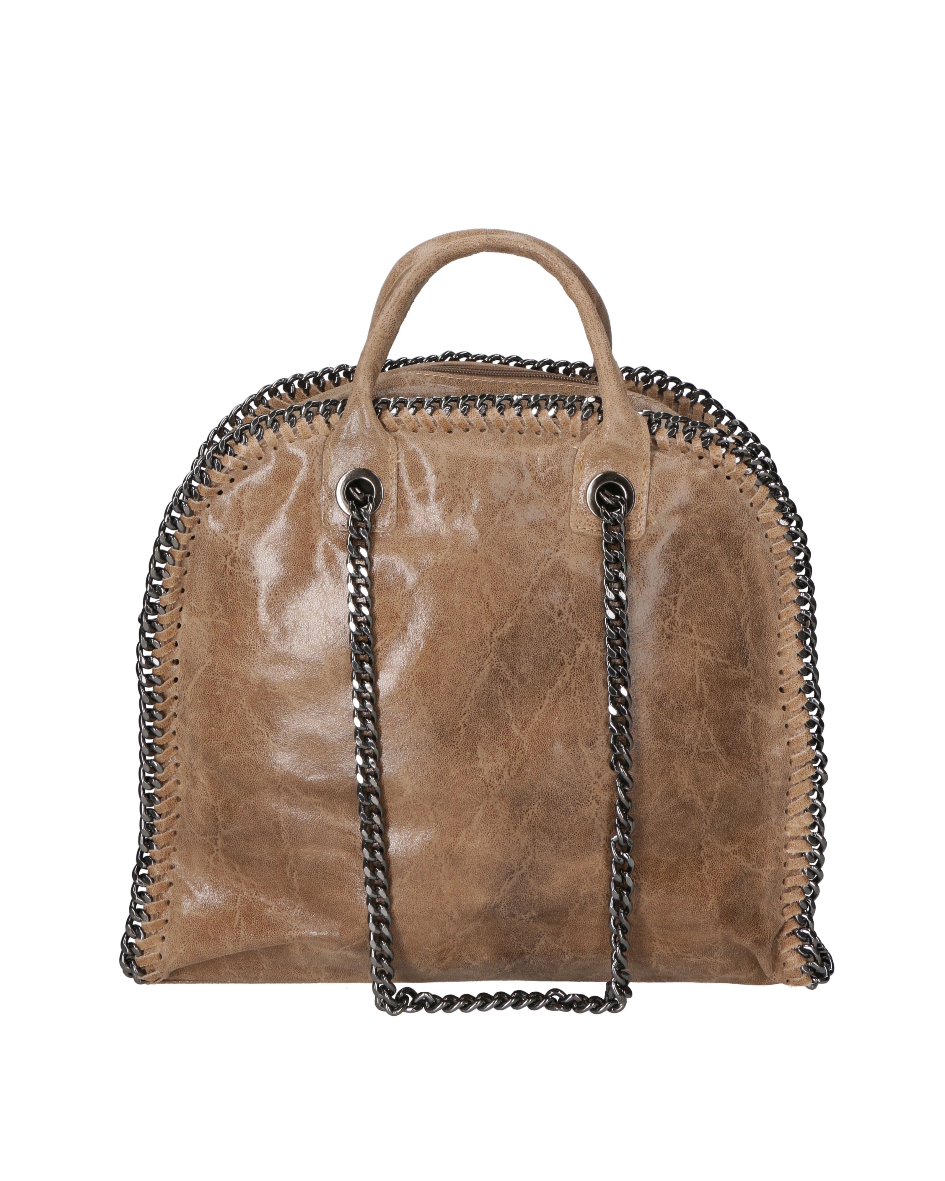 Erebea Borsa a mano da donna Vera pelle 80020-TAUPE Gave Lux