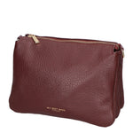 Borsa a tracolla da donna 100% pelle MYB-6057-FW-D54 BORDO SCURO My Best Bag