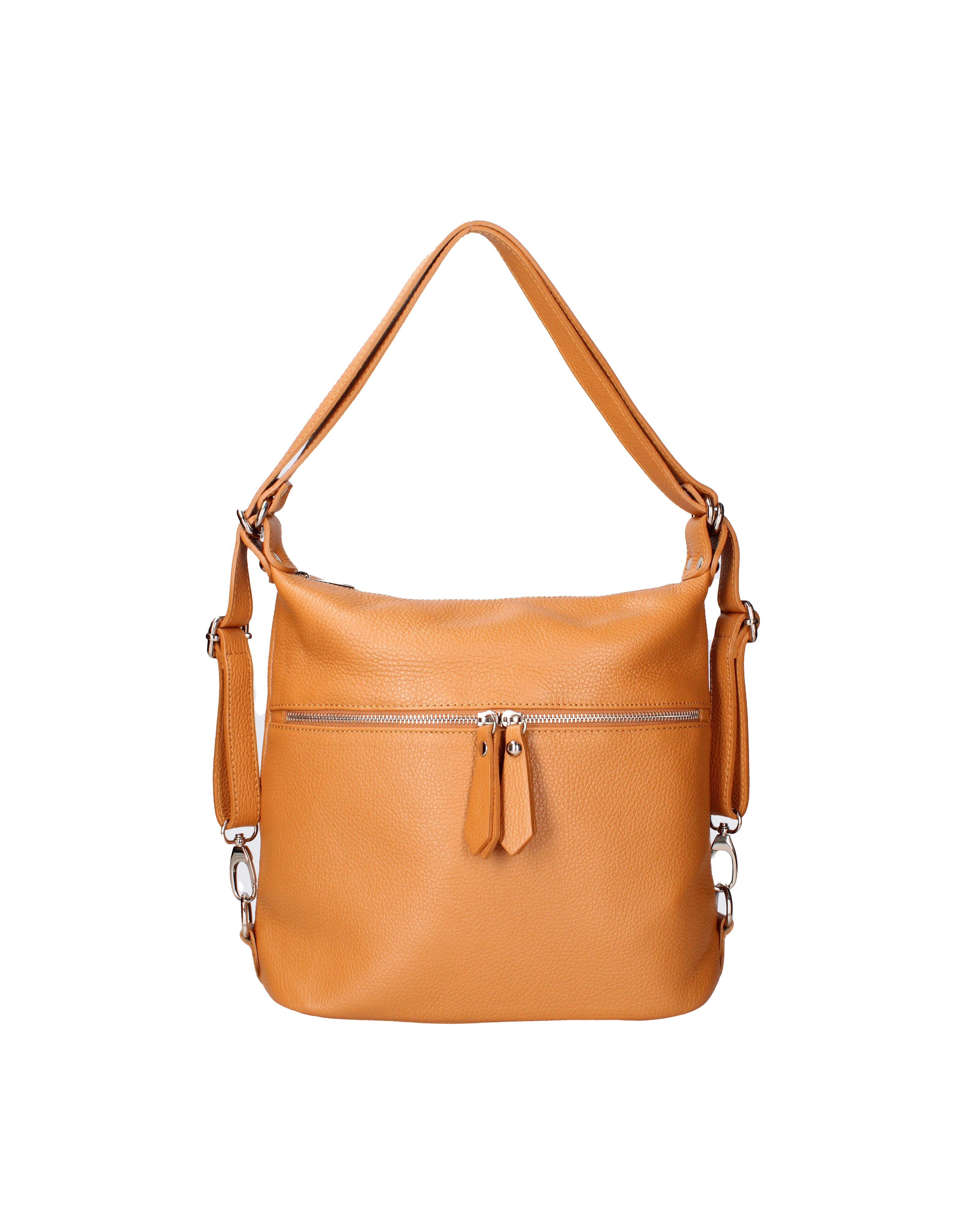 Bianca Borsa a spalla da donna Vera pelle 07136-D44 CUOIO Viola Castellani