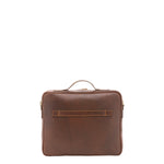 Borsa a mano unisex in vera pelle Made in Italy 4542-TESTA DI MORO Alessia Firenze