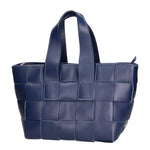 Borsa a mano da donna 100% vera pelle MYB-6025-FW-8864 BLU My Best Bag
