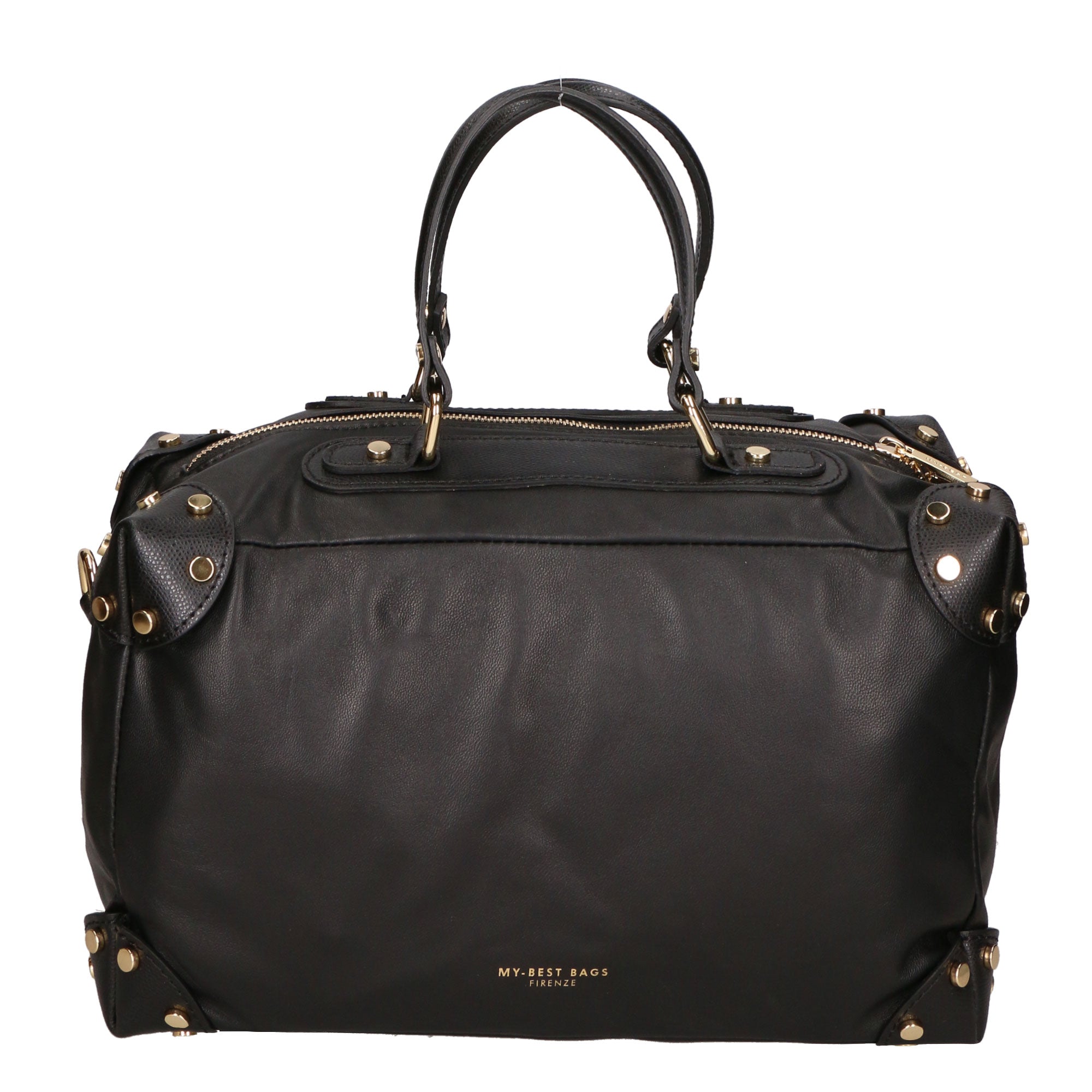 Borsa a mano da donna 100% pelle artigianale MYB-6012-FW-NERO+P636 NERO My Best Bag