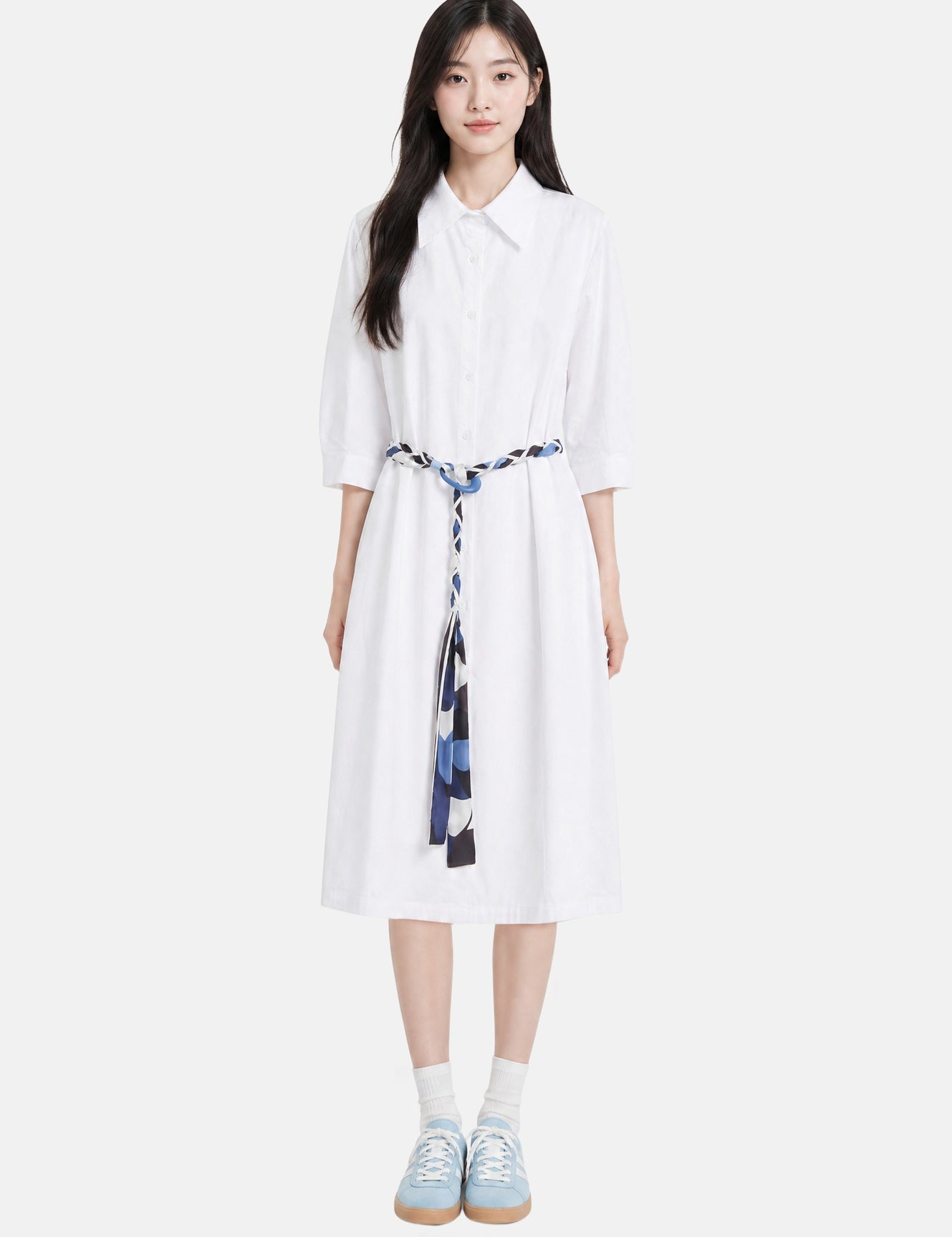 Vestito in Cotone Bianco