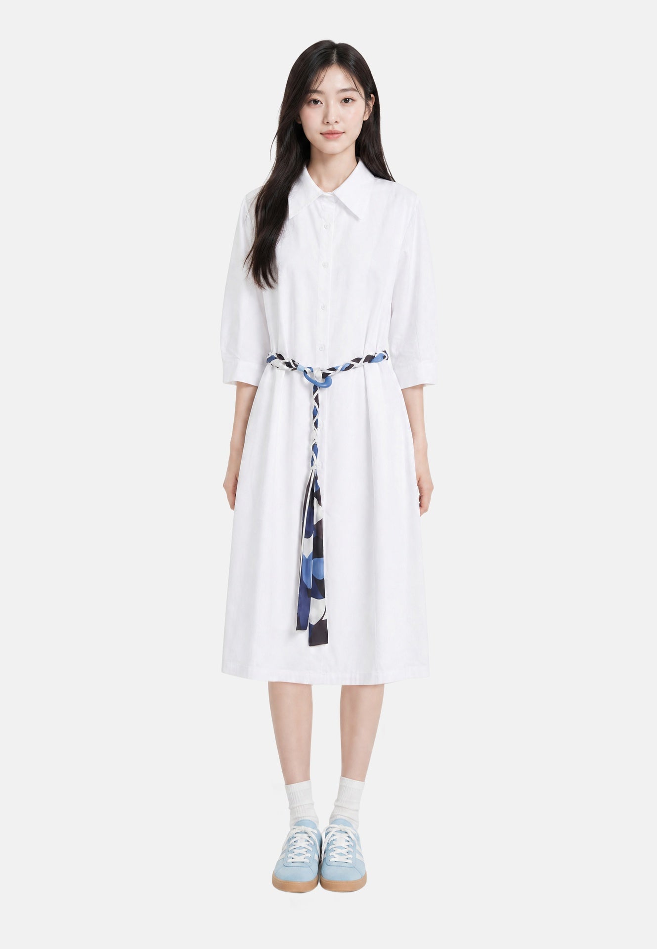 Vestito in Cotone Bianco