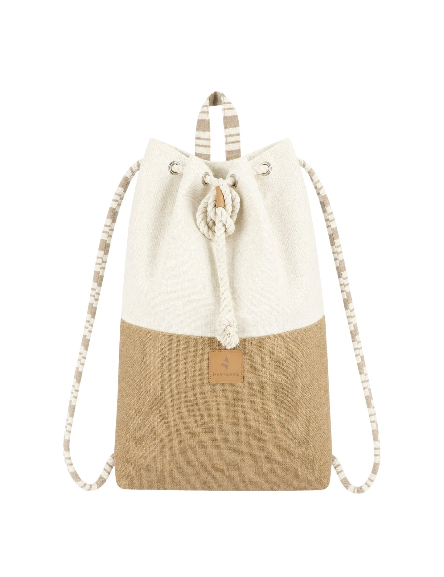 Borsa a Mano in Poliestere Beige