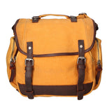 Mia Borsa a tracolla unisex Canvas e vera pelle ZG3003-CUOIO COGNAC Gave Lux