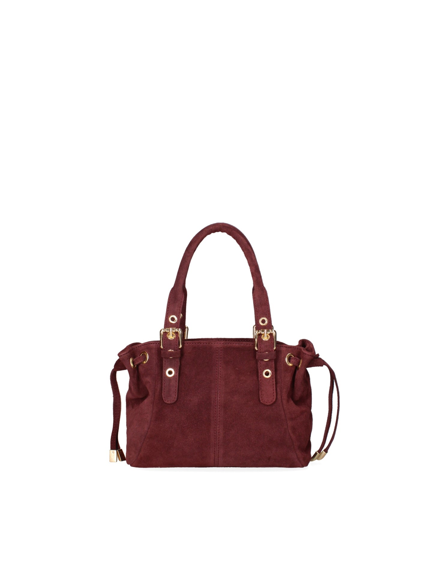 Borsa a Spalla in Vera Pelle Bordeaux