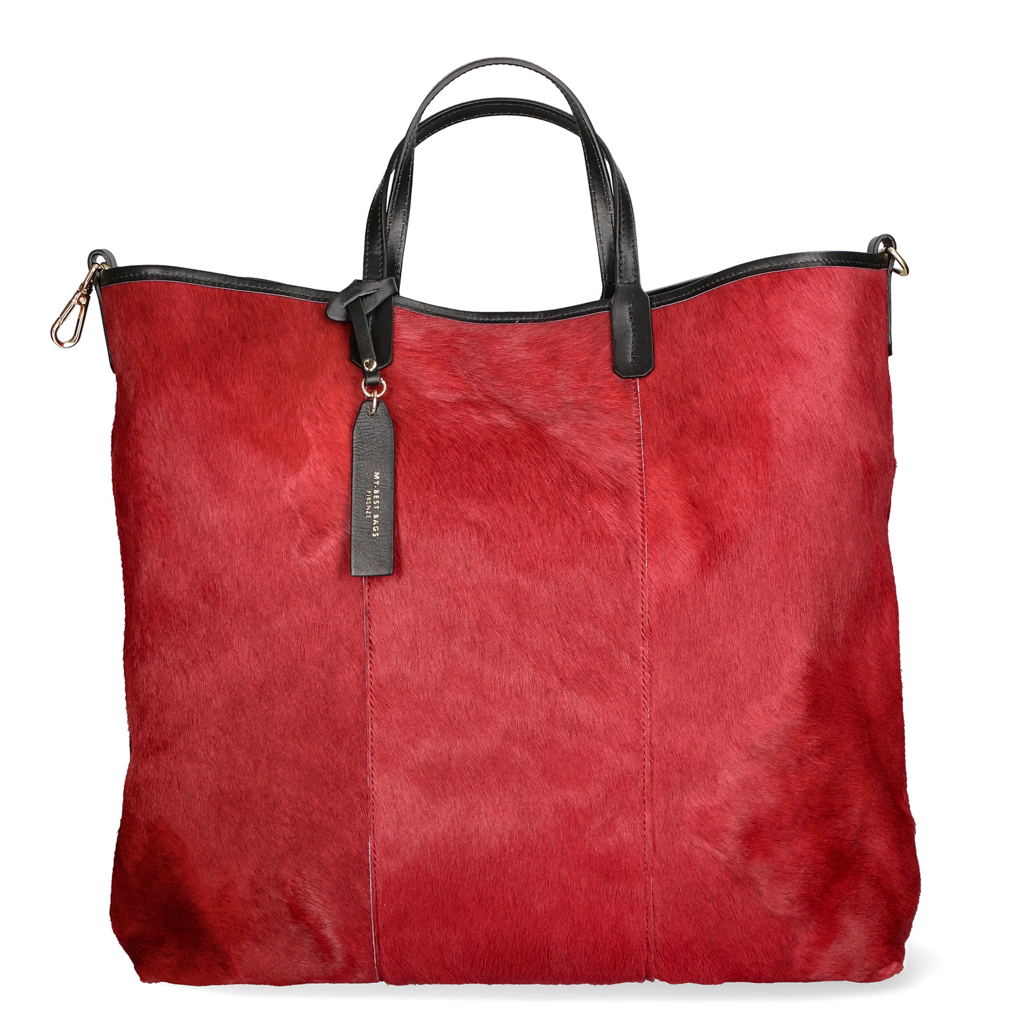 Borsa a mano da donna Vera pelle MYB-8053-FW-RUBINO My Best Bag