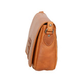 Borsa a tracolla da uomo 100% vera pelle HILB-4003-CUOIO Hill Burry