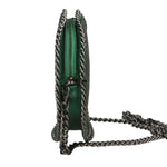 Nora Borsa a spalla da donna Vera pelle 540007-VERDE.S DARK GREEN Gave Lux